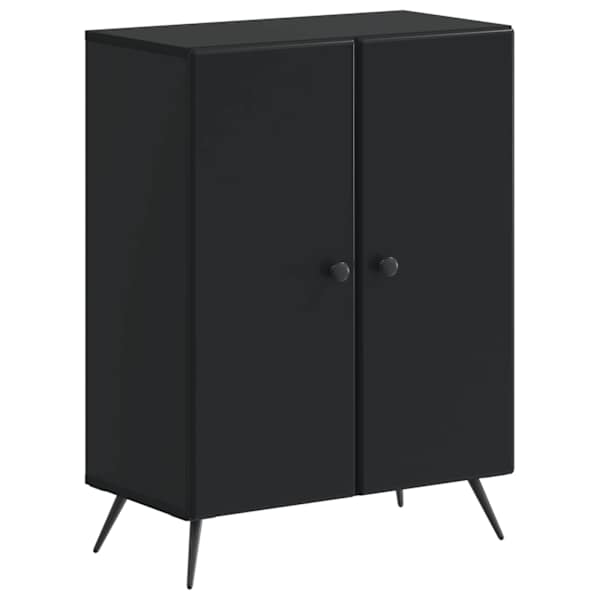 Vannitoa hoiukapp BREDA Must 59,5 × 31 × 80 cm Tehispuit