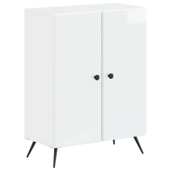 Vannitoa hoiukapp BREDA Kõrgläikega valge 59,5 × 31 × 80 cm