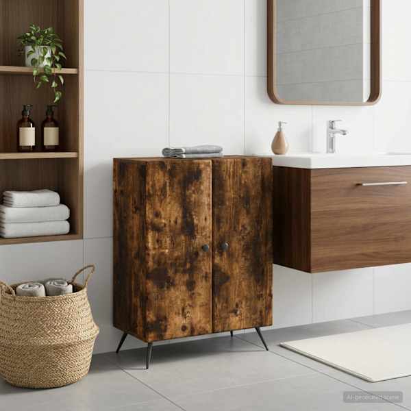 Vannitoa hoiukapp BREDA Suitsutatud tamm 59,5 × 31 × 80 cm