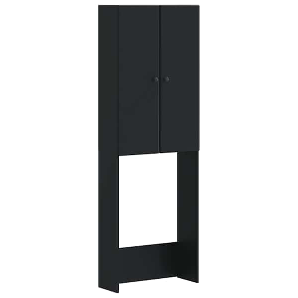 Tualettkabinet BREDA Must 66 × 25,5 × 190 cm Tehispuit