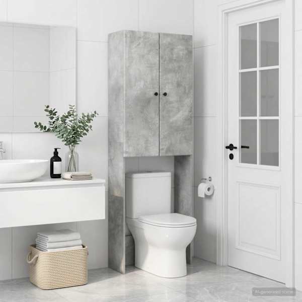 Tualettkabinet BREDA Betoonhall 66 × 25,5 × 190 cm Tehispuit