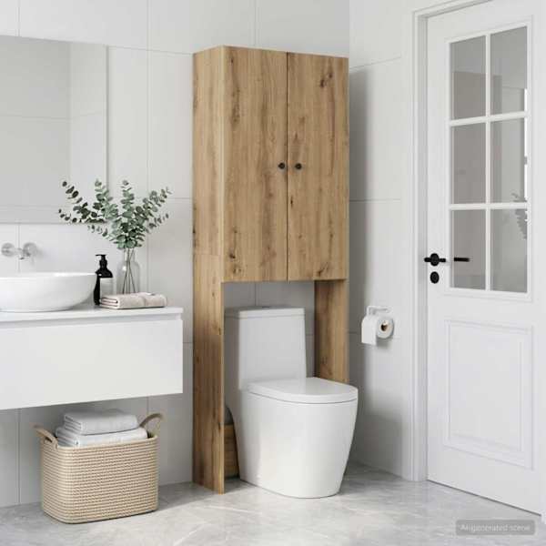 Tualettkabinet BREDA Artisan tamm 66 × 25,5 × 190 cm Tehispuit