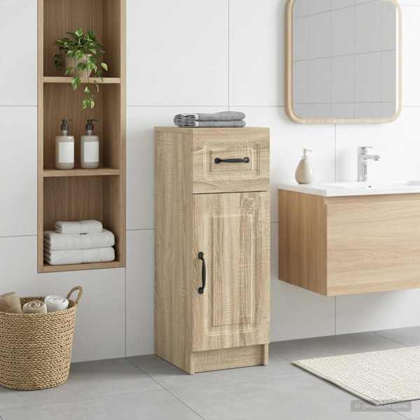 Vannitoa hoiukapp UTRECHT Sonoma tamm 30 × 31 × 77 cm Tehispuit