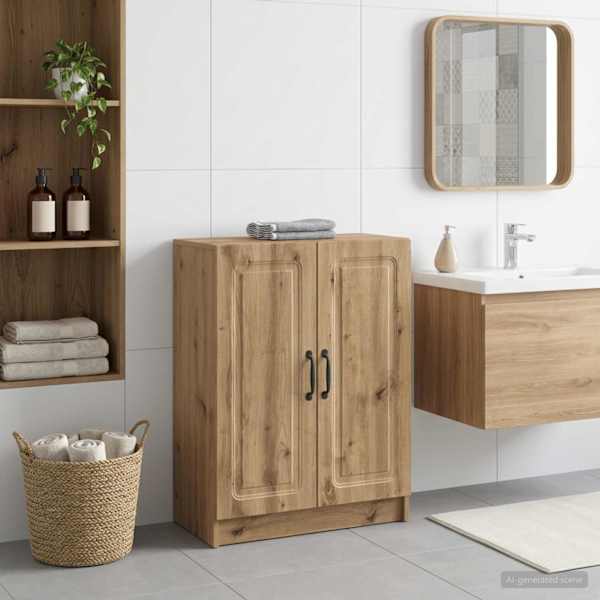 Vannitoa hoiukapp UTRECHT Artisan tamm 59,5 × 31 × 77 cm