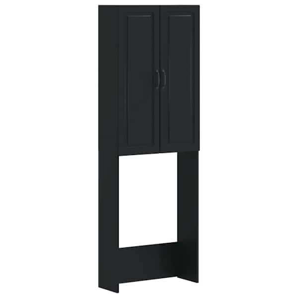 Tualettkabinet UTRECHT Must 66 × 25,5 × 190 cm Tehispuit