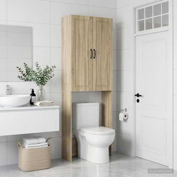 Tualettkabinet UTRECHT Sonoma tamm 66 × 25,5 × 190 cm Tehispuit