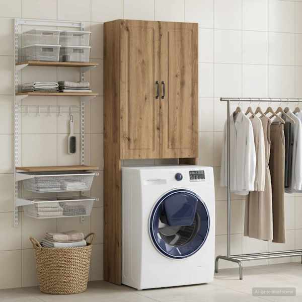 Tualettkabinet UTRECHT Artisan tamm 66 × 25,5 × 190 cm