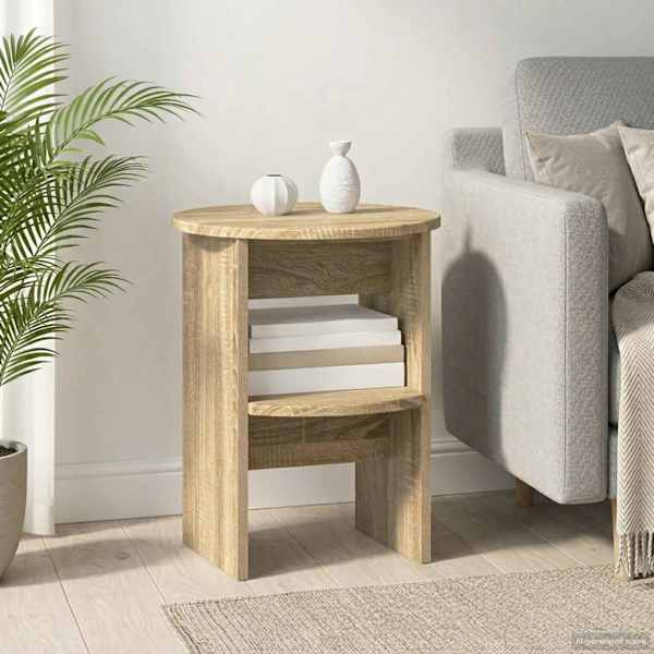 Kõrvalkapp Sonoma tamm Ø40 × 50 cm Töödeldud puit