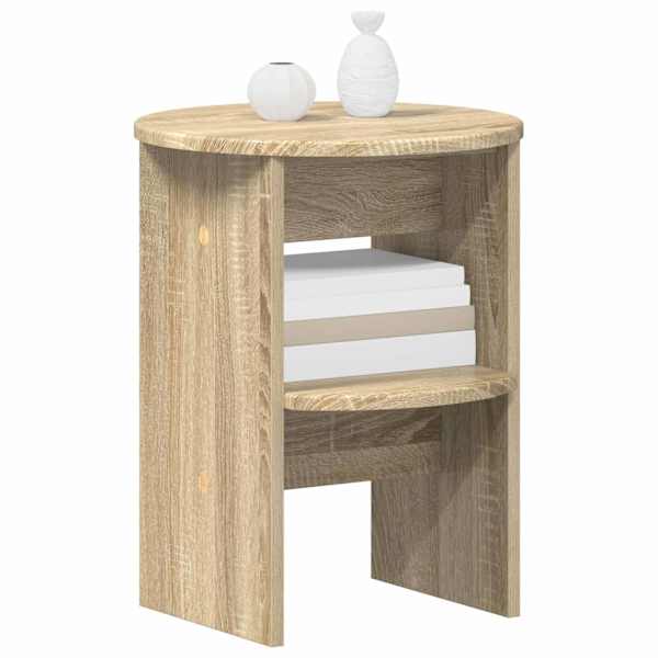 Kõrvalkapp Sonoma tamm Ø40 × 50 cm Töödeldud puit