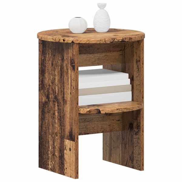 Kõrvalkapp Vana puit Ø40 × 50 cm Töödeldud puit