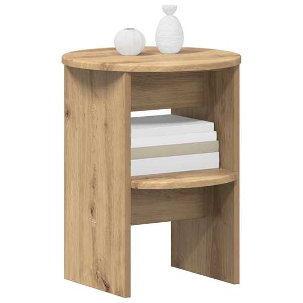 Kõrvalkapp Käsitöö Tamm Ø40 × 50 cm Töödeldud puit