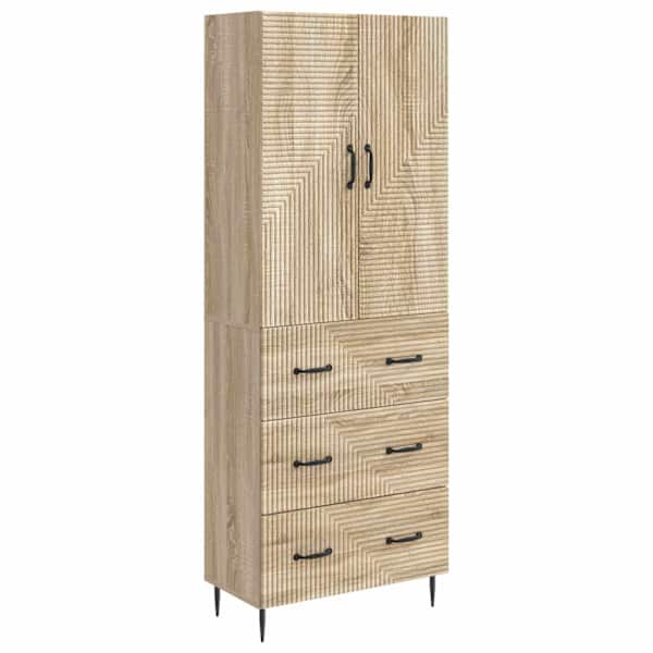 Kapi Komplekt 2 tk 66 × 34,5 × 90 cm Tehispuit Sonoma tamm