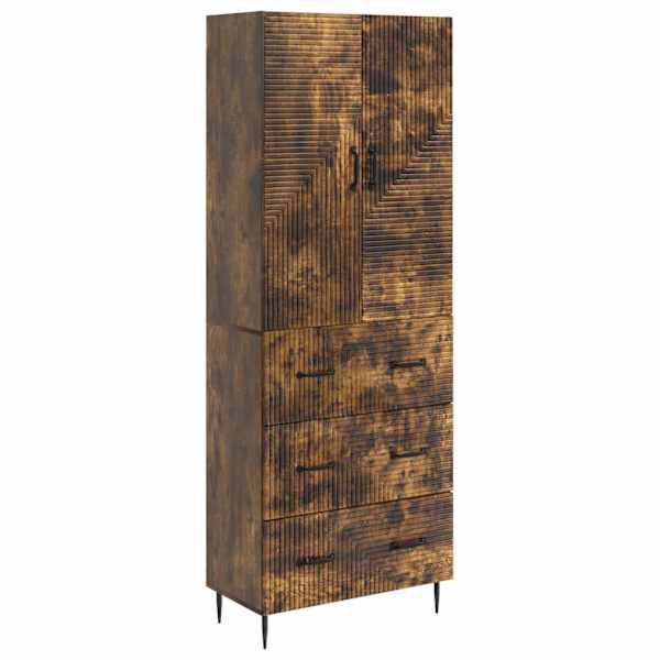 Kapi Komplekt 2 tk 66 × 34,5 × 90 cm Tehispuit Suitsutatud tamm