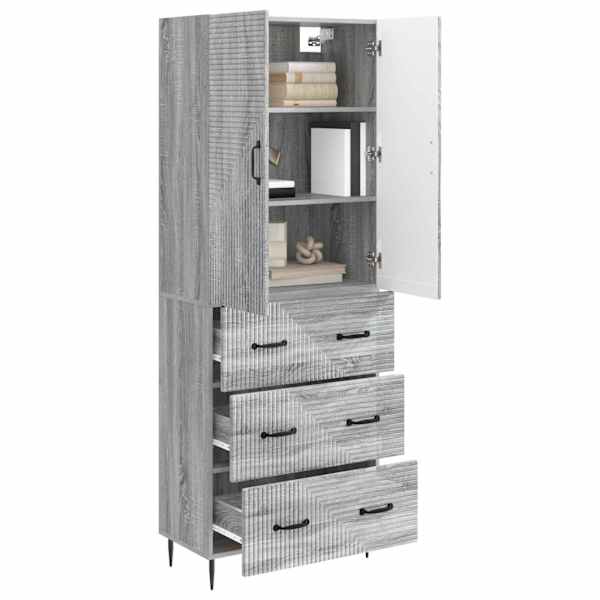 Kapi Komplekt 2 tk 66 × 34,5 × 90 cm Tehispuit Hall Sonoma