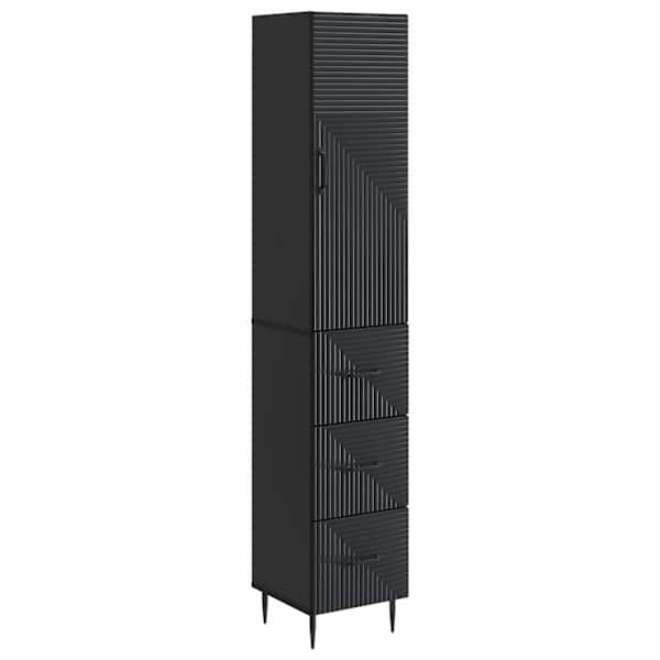 Kapi Komplekt 2 tk 33 × 34,5 × 90 cm Tehispuit Must