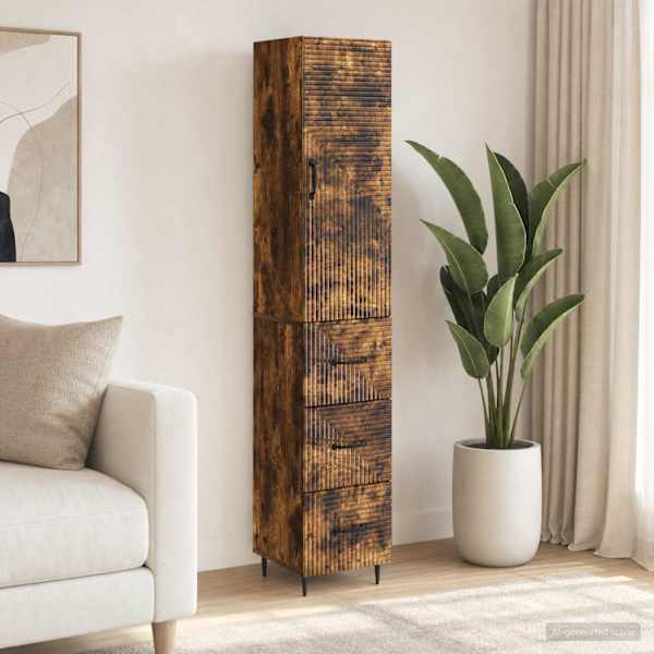Kapi Komplekt 2 tk 33 × 34,5 × 90 cm Tehispuit Suitsutatud tamm