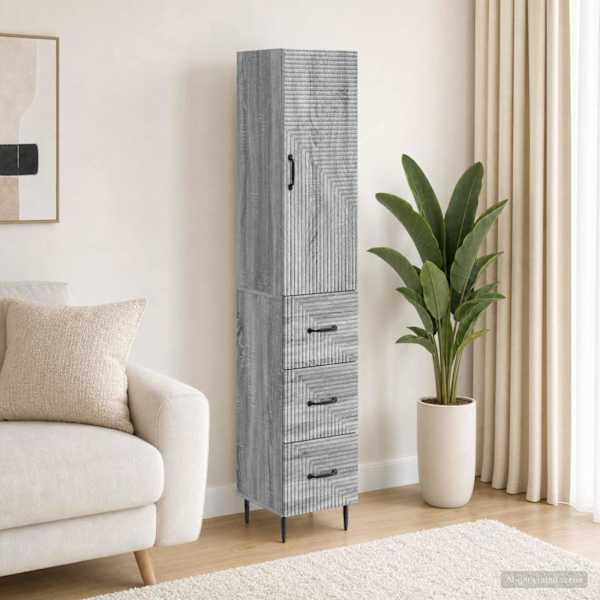 Kapi Komplekt 2 tk 33 × 34,5 × 90 cm Tehispuit Hall Sonoma