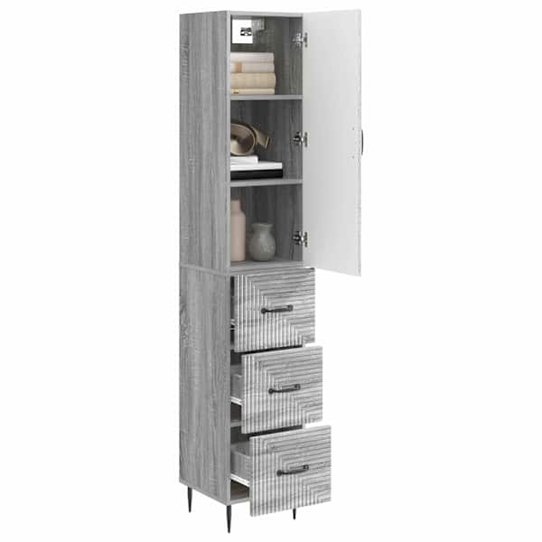Kapi Komplekt 2 tk 33 × 34,5 × 90 cm Tehispuit Hall Sonoma