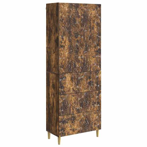 Kapi Komplekt 2 tk 66 × 34,5 × 90 cm Tehispuit Suitsutatud tamm