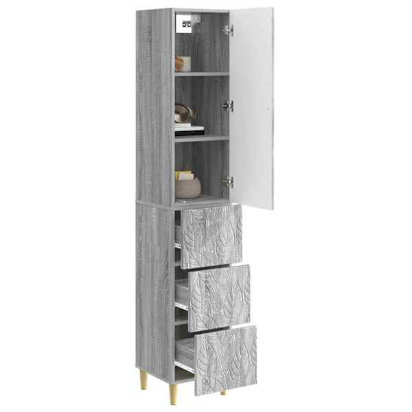 Kapi Komplekt 2 tk 33 × 34,5 × 90 cm Tehispuit Hall Sonoma