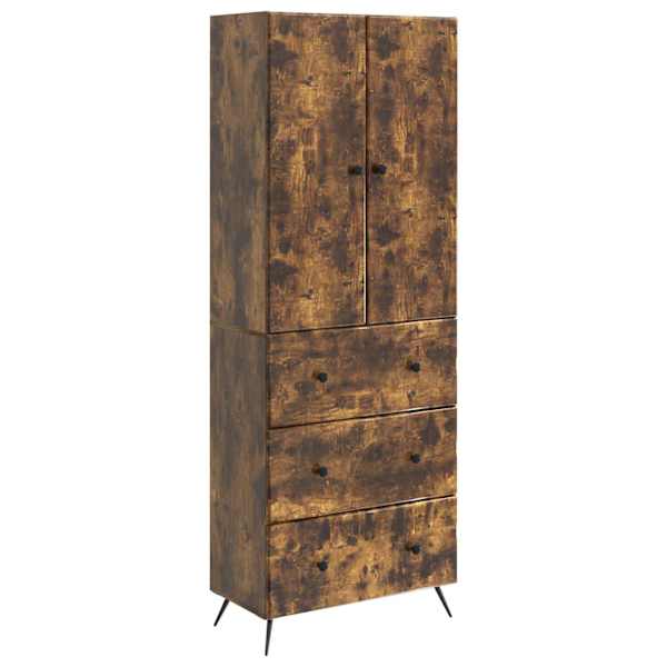 Kapi Komplekt 2 tk 66 × 34,5 × 90 cm Tehispuit Suitsutatud tamm