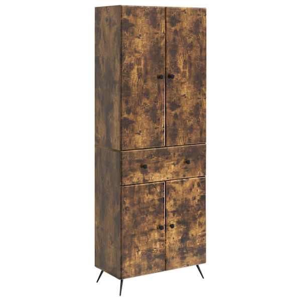 Kapi Komplekt 2 tk Suitsutatud tamm 66 × 34.5 × 90 cm Tehispuit