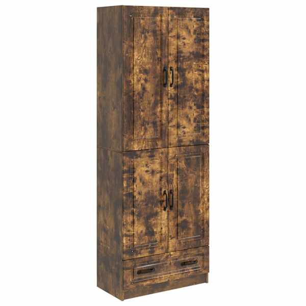 Kapi Komplekt 2 tk Suitsutatud tamm 66 × 34,5 × 92 cm Tehispuit