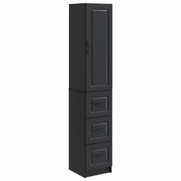 Kapi Komplekt 2 tk 33 × 34,5 × 87 cm Tehispuit Must