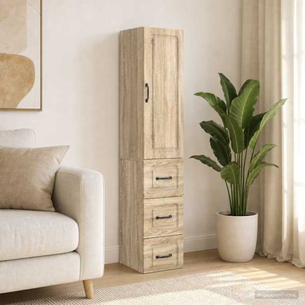 Kapi Komplekt 2 tk 33 × 34,5 × 87 cm Tehispuit Sonoma tamm