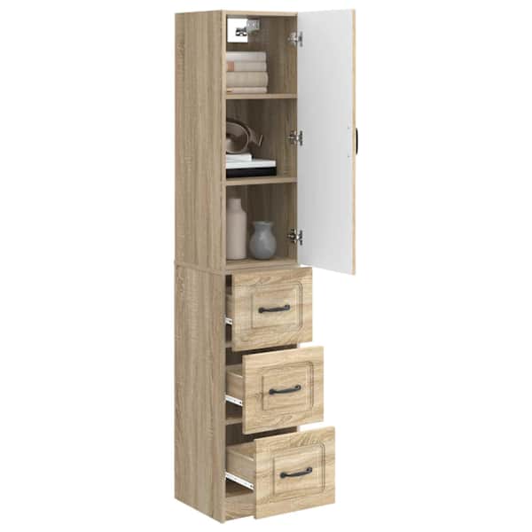 Kapi Komplekt 2 tk 33 × 34,5 × 87 cm Tehispuit Sonoma tamm