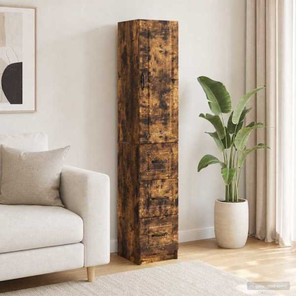 Kapi Komplekt 2 tk 33 × 34,5 × 87 cm Tehispuit Suitsutatud tamm