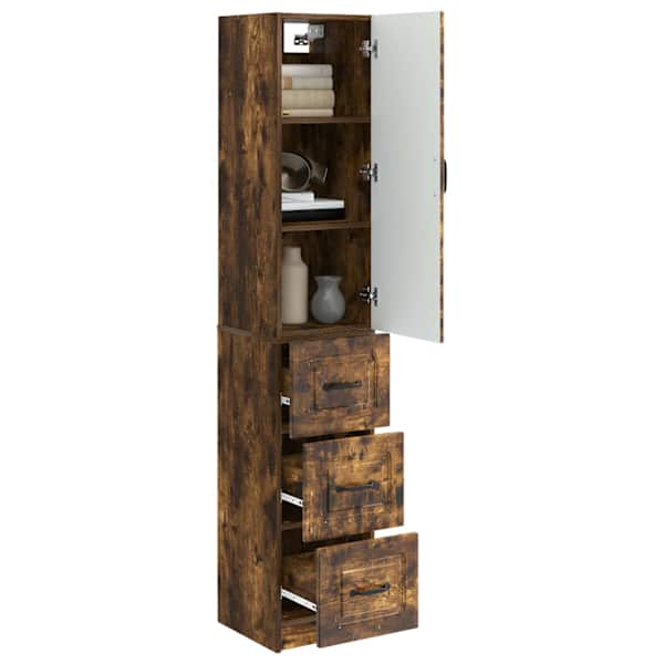 Kapi Komplekt 2 tk 33 × 34,5 × 87 cm Tehispuit Suitsutatud tamm
