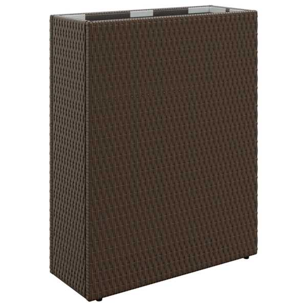 Taimekast 55 × 22 × 70 cm, polürotang – pruun