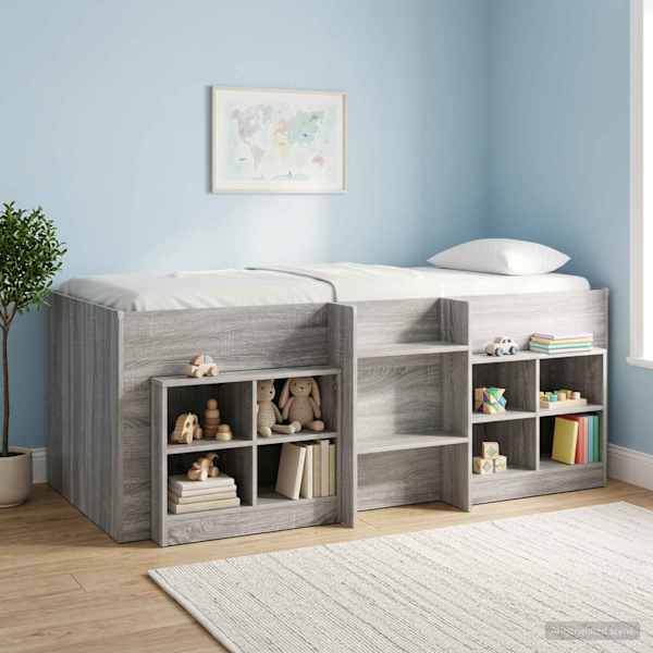 Voodikapp riiuliga 2 tk Hall Sonoma 66 × 33 × 48 cm Tehispuit
