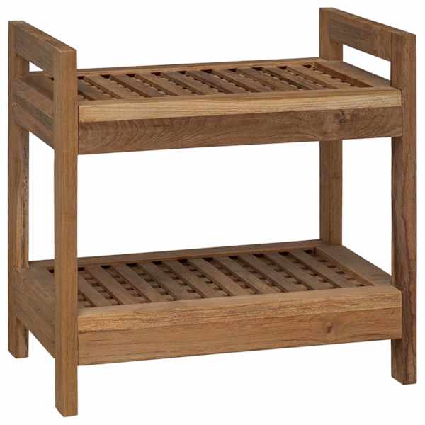 Vannitoa riiul Naturaalne 45 × 30 × 45 cm Tugev teakpuit