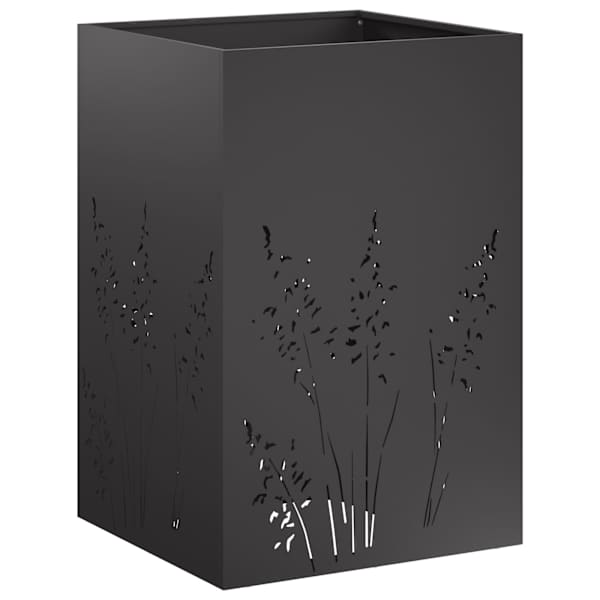 Taimekast 50 × 50 × 75 cm, teras – must