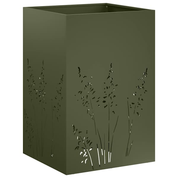 Taimekast 50 × 50 × 75 cm, teras – oliiviroheline
