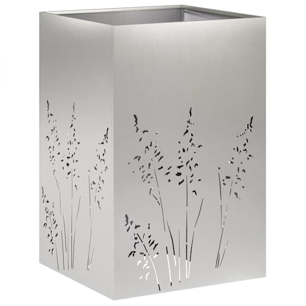 Taimekast 50 × 50 × 75 cm, roostevaba teras – hõbedane