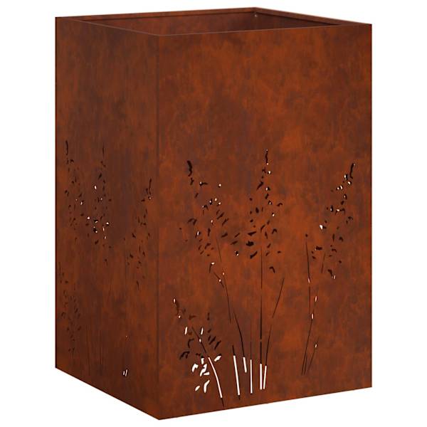 Taimekast 50 × 50 × 75 cm, ilmastikukindel teras – roostekarva