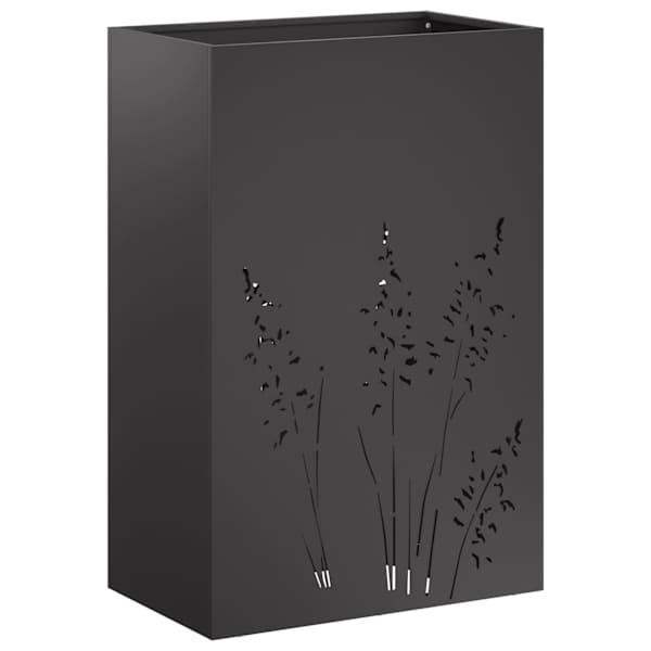 Taimekast 50 × 30 × 75 cm, teras – must