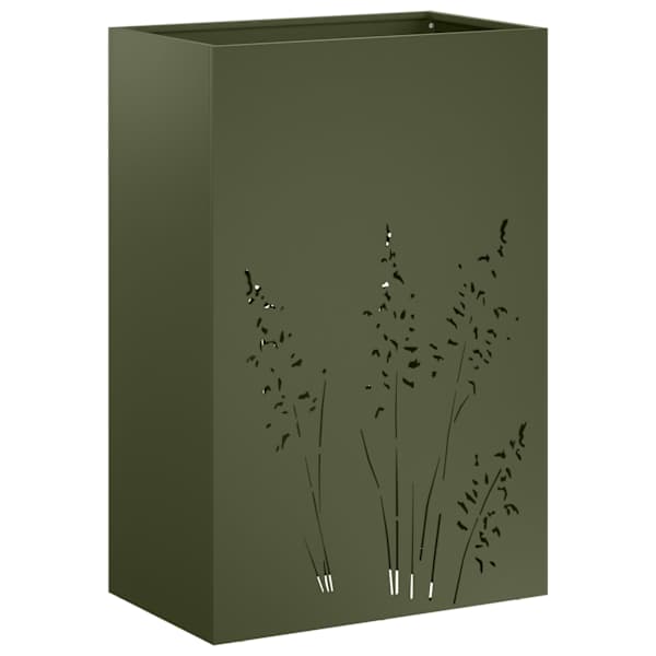 Taimekast 50 × 30 × 75 cm, teras – oliiviroheline