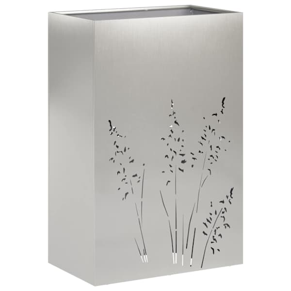 Taimekast 50 × 30 × 75 cm, roostevaba teras – hõbedane