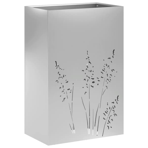 Taimekast 50 × 30 × 75 cm, tsingitud teras – hõbedane