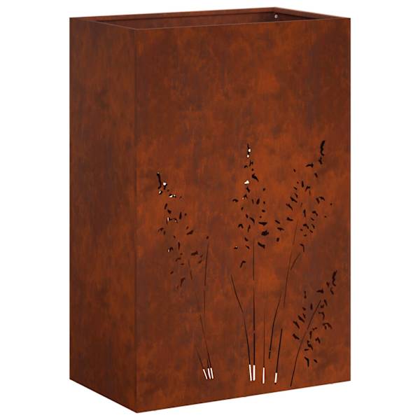 Taimekast 50 × 30 × 75 cm, ilmastikukindel teras – roostekarva