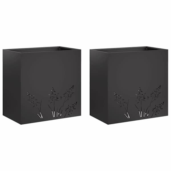 Taimekast 50 × 30 × 49 cm, teras – must – 2 tk