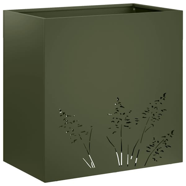 Taimekast 50 × 30 × 49 cm, teras – oliiviroheline