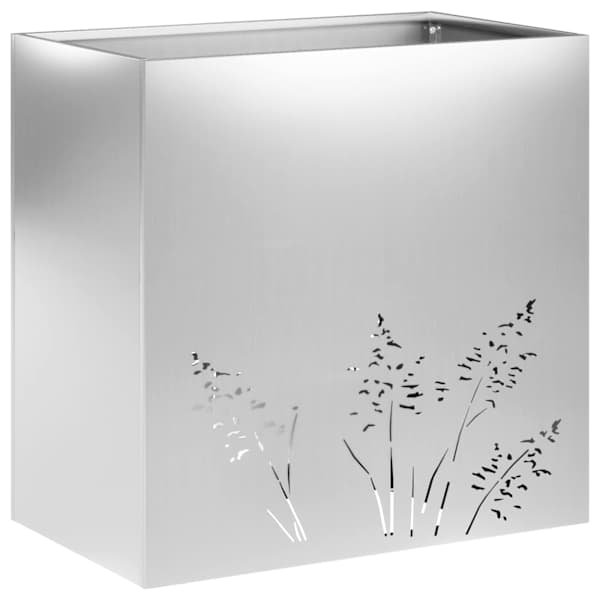 Taimekast 50 × 30 × 49 cm, tsingitud teras – hõbedane