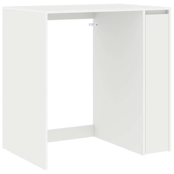 Pesumasina kapp ladustamisega Valge 87 × 60 × 89 cm Tehispuit