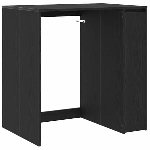 Pesumasina kapp uksega Must tamm 87 × 60 × 89 cm Tehispuit