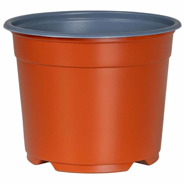 Lillepott 10 × 10 × 8 cm, plastmass – terrakota – 50 tk